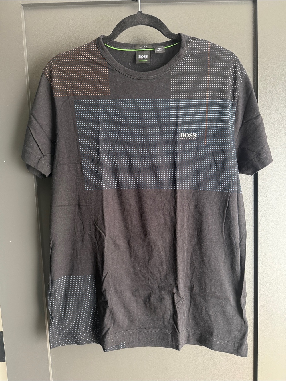 BOSS Black Short-Sleeve Graphic Crew Neck T-Shirt
